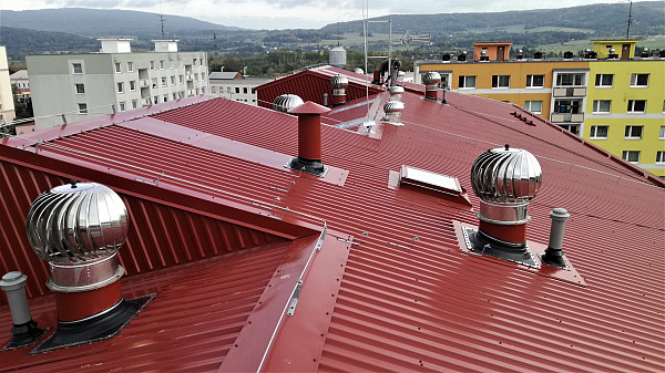 Rekonstrukce střech Ústí nad Labem