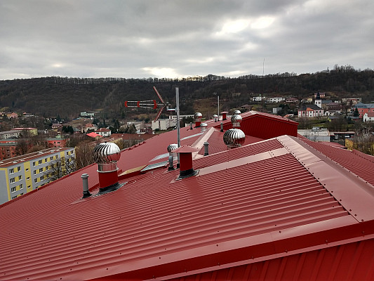 Rekonstrukce střech Ústí nad Labem